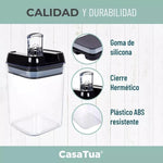 SmartSeal7 - Organizador de alimentos hermético x7 unidades color negro