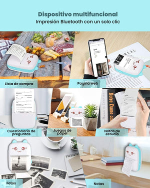 ImpriPop - Mini Impresora Térmica con Bluetooth