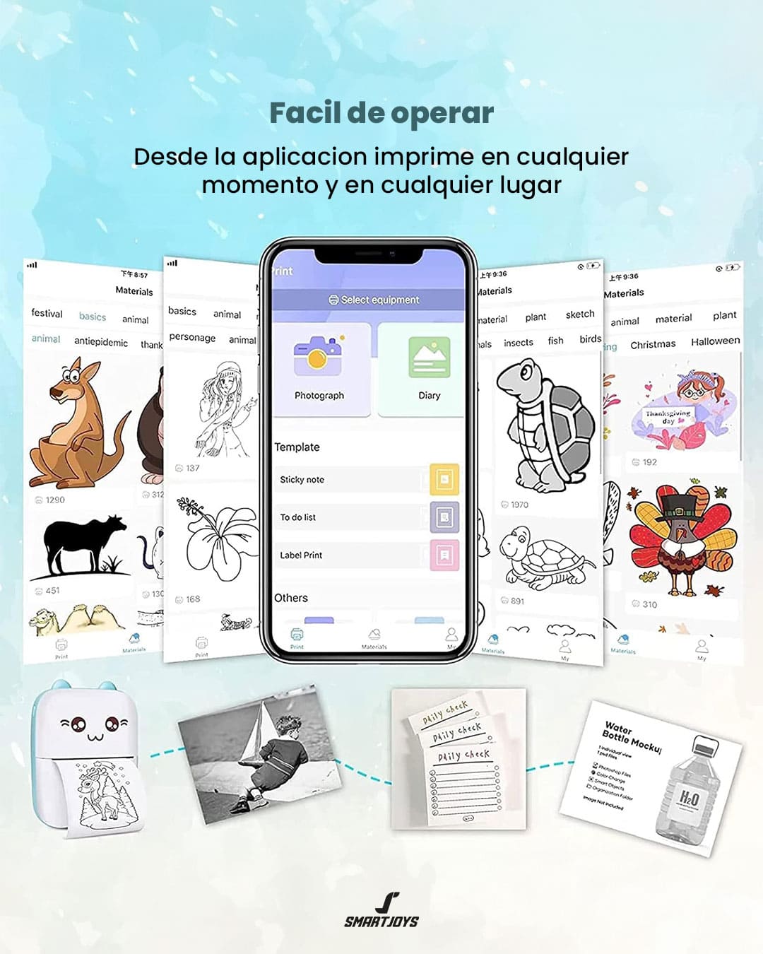 ImpriPop - Mini Impresora Térmica con Bluetooth